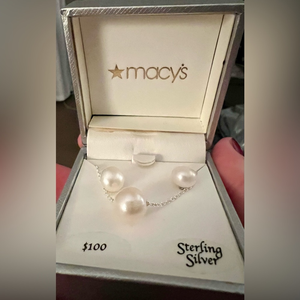 NWT Pearl Set from Macy’s - Necklace and Earrings